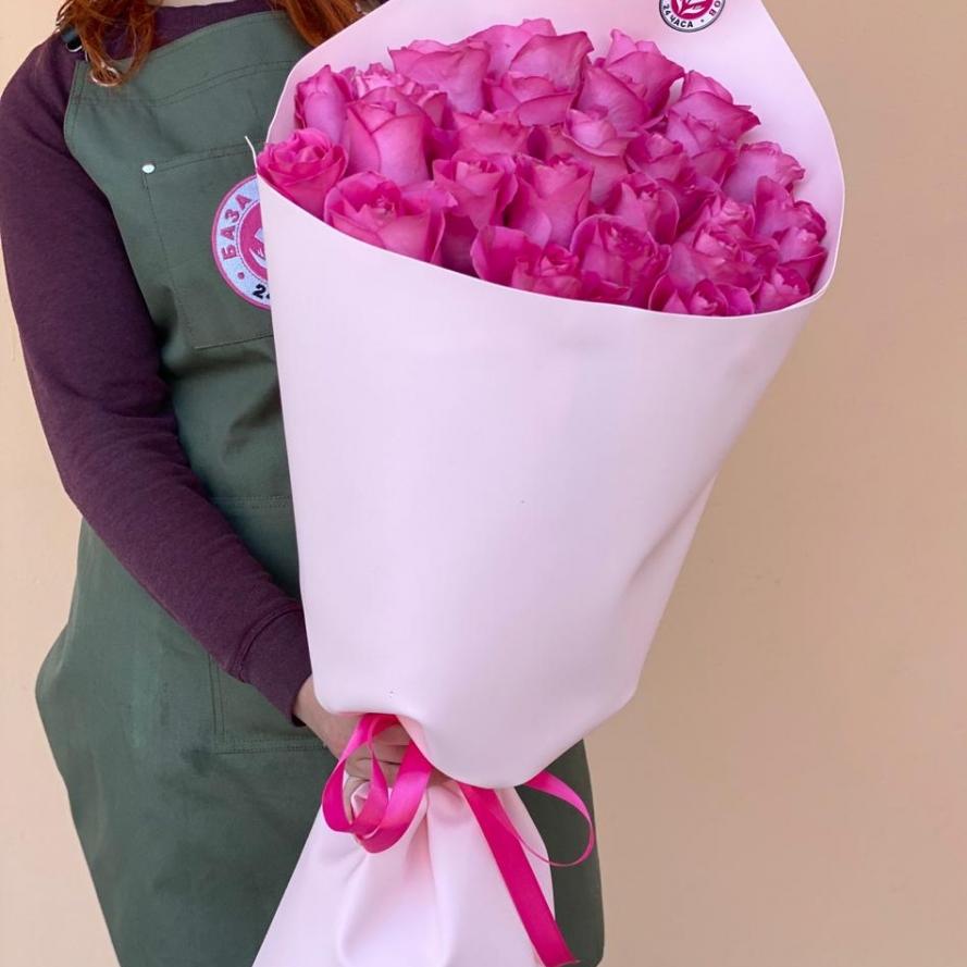 Букеты из розовых роз 70 см (Эквадор) [articul  195624ulan]