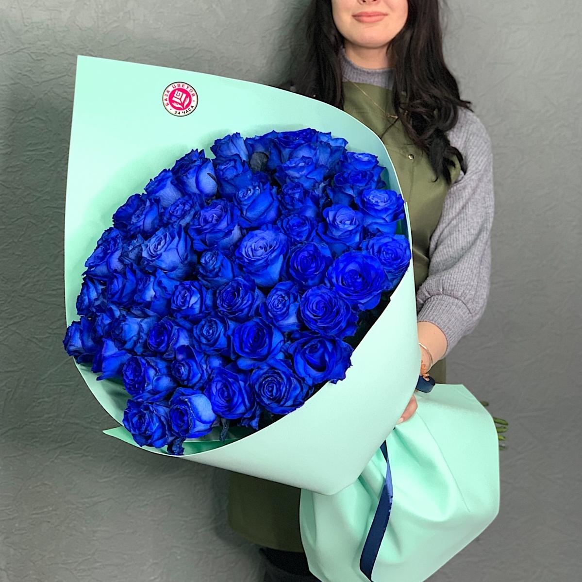 Букеты из синих роз (Эквадор) № - 196650ulan