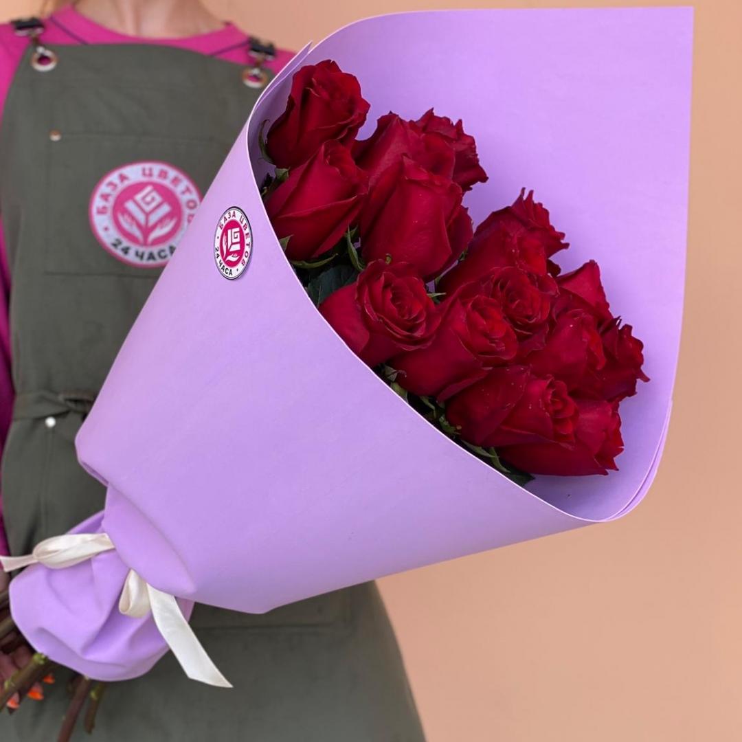 Букеты из красных роз 60 см (Эквадор) (артикул букета: 204174ulud)