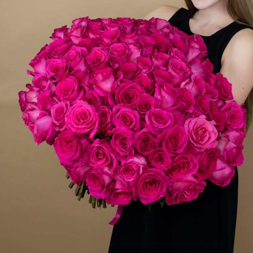 Букеты из розовых роз 40 см (Эквадор) артикул букета: 92682