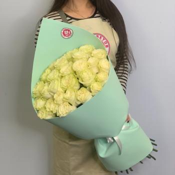 Букет из белых роз 21 шт 40 см (Эквадор) (Артикул: 124488ulan)